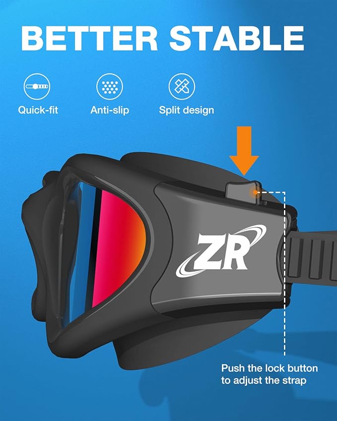 ZIONOR Swim Goggles, Upgraded G1 Polarized Swimming Goggles Anti-Fog for Adult Men Women