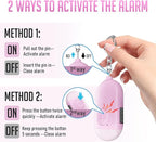 Self Defense Keychain Personal Alarm- 130dB Rechargerable Self Defense Alarm Keychian with Emergency LED Flashlight - Security Personal Protection Device for Women Girls Kids Elderly