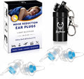 Small Ear Plugs for Noise Cancelling, Reusable Comfy Earplugs for Sleeping, Snoring, Loud Events, Travel, Studying, Concerts -31dB Hearing Protection