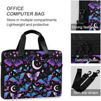 MNSRUU Laptop Bag for 15.6 inch Black Gothic Bats