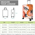 Travel Luggage Cover Suitcase Protector Fits 18-32 Inch Wheel Covers PatternedTravel Related Items Flower Luggage Protector Elastic S