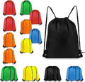 Drawstring Backpack 20Pcs Drawstring Bags, Draw String Back Bag Drawstring Bags Bulk for Sports, Gym, Travel, Swimming, Beach (6 Colors)