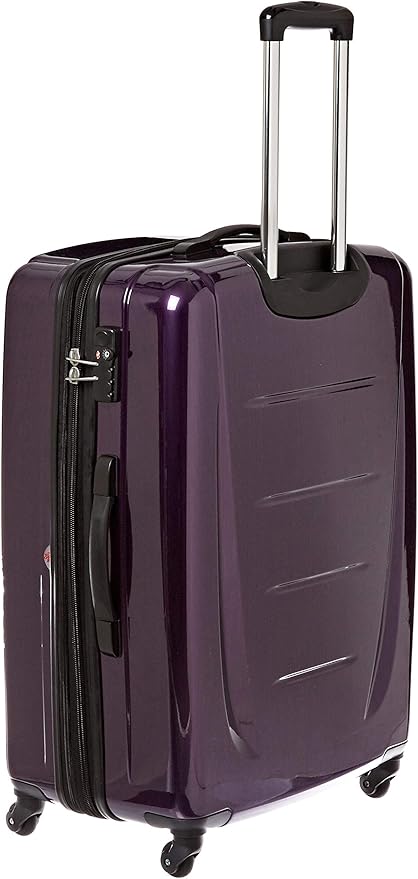 Samsonite Winfield 2 Hardside Expandable Luggage with Spinner Wheels, Purple, Checked-Large 28-Inch