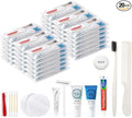 20 Kits Travel Toiletry Kit Bulk, 9-in-1 Disposable Personal Hygiene Kit, Basic Toiletry Kits for Men Women, Homeless Care Supplies Charity Kit for Guest, Hotel, Camping, Travel, Donation
