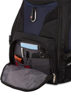 SWISSGEAR 1900 ScanSmart TSA Laptop Backpack Fits 17 Inch Laptop with RFID Protection and Tablet Pocket, Blue/Black, 19-Inch