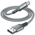 USB to USB C Cable, Car Carplay Cable, Fast Charging Type C Cable for iPhone 16/16 Pro Max 15 Pro 15 Plus, iPad, Samsung Galaxy, and Other Type-C Devices (1, Gray, 4Ft)