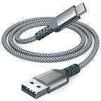 USB to USB C Cable, Car Carplay Cable, Fast Charging Type C Cable for iPhone 16/16 Pro Max 15 Pro 15 Plus, iPad, Samsung Galaxy, and Other Type-C Devices (1, Gray, 4Ft)