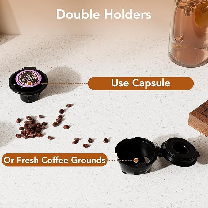 COWSAR Single Serve Coffee Maker, 2 in 1 Coffee Brewer for K-CUP Pod & Ground Coffee, 6-14 Oz Adjustable Brew Sizes, 14Oz Water Reservoir, Self-cleaning Compact Coffee Machine for Home Office Travel