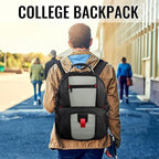 YOREPEK Large Backpack for Men, Extra Large Laptop Backpacks for Men Women, Water Resistant Travel Backpack Airline Approved Business Work Bag Fits 18.4 Inch Computer, Black