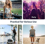 Packism Clear Fanny Pack Stadium Approved - Plus Size 35-51 inches Adjustable Strap Clear Belt Bag for Women Men Transparent Waist Bag for Concerts, Sporting Events, Black