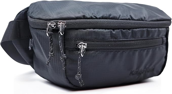 Ultralight Travel Waist Pack 2.5L, Large Water Resistant Fanny Pack for Men & Women.