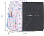 mibasies Toddler Backpack for Girls 2-4: Preschool Kindergarten Backpack - Cute Kids Backpacks for Girls - Bowknot Rose Sky Blue