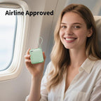 Hichain Portable Charger with Dual Built-in Cables 10000mAh Small Power Bank 22.5W Fast Charging Mini Powerbank LED Display Travel Essential Battery Pack for iPhone 17 16 15 14 13 All Series Green