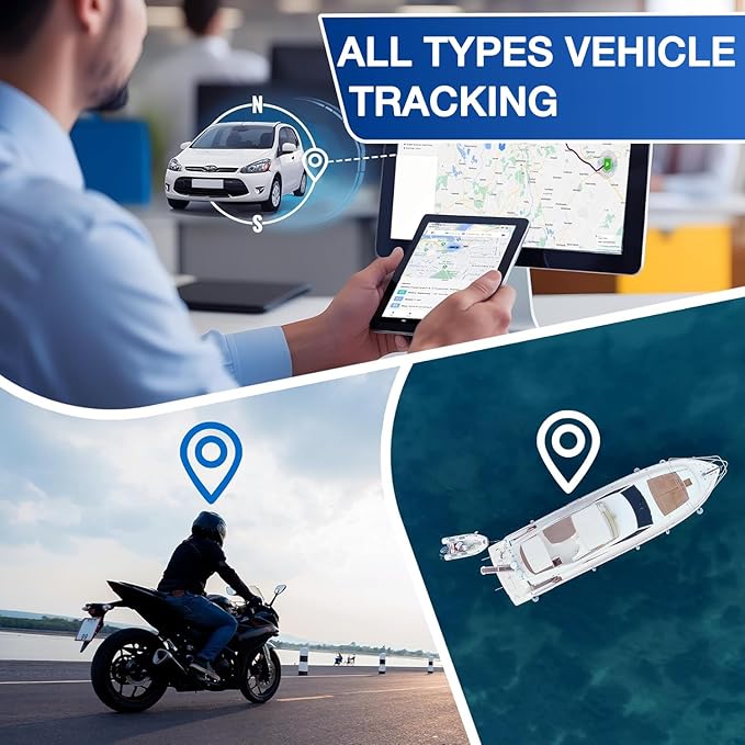 REWIRE SECURITY Geo Track Mini 4G GPS Tracker for Vehicles – Real-Time Vehicle Tracking Device for Car, Van, Motorhome | Easy Battery Install | Live App Tracking | 4G Fleet Tracking | Free Trial