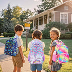 RHCPFOVR Kids Backpack for Girls - Girls Backpack 3-8 Ages Mermaid for Kids 15 Inch School Bookbag for Kindergarten Elementary School Bookbag for Girl 1st 2nd Grade