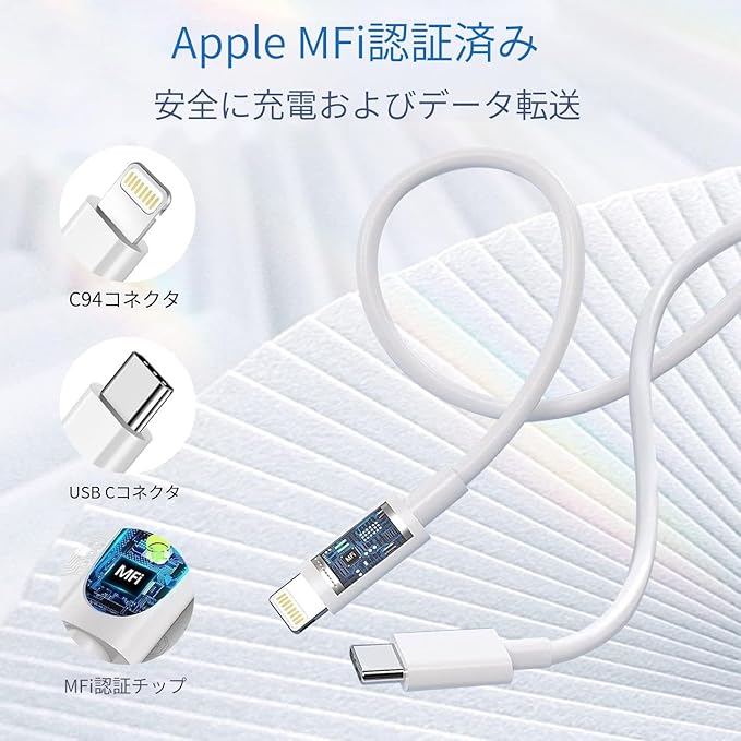 USB C to Lightning Cable [Apple MFi Certified] 2Pack 6FT iPhone Fast Charger Cable Power Delivery Type C Charging Cord Compatible with iPhone 14 13 13 Pro Max 12 12 Pro Max 11 XS XR X 8
