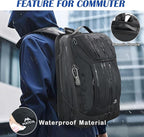 MATEIN Waterproof Laptop Backpack for Men Work, Anti Theft 17 Inch Business Backpack with Lock, Large TSA Tech Backpacks College Computer Back Pack Office Travel, Black