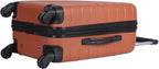 Wrangler Smart Spinner Hardside Luggage, 22-Inch Carry-On, Burnt Orange