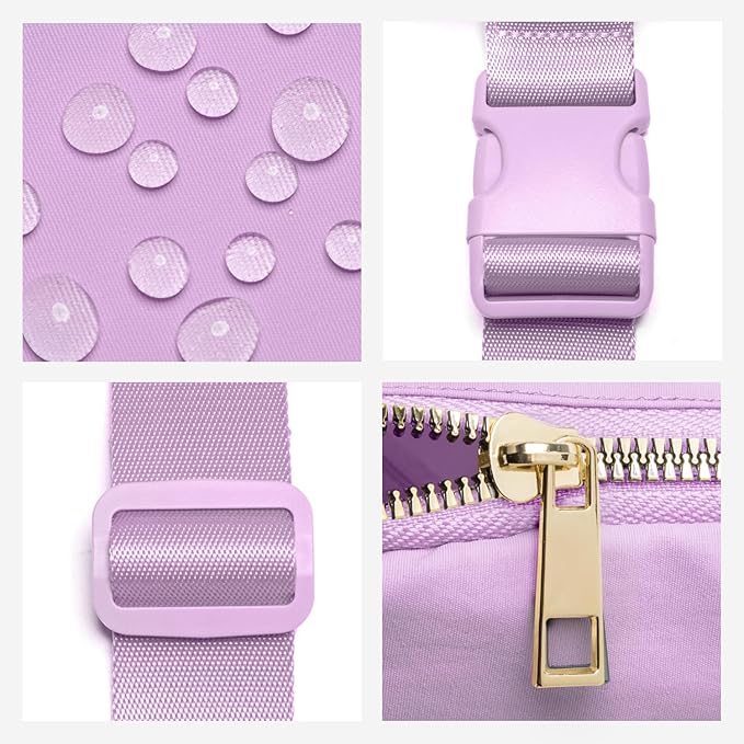 Gitus Initial Belt Bag Fanny Pack Crossbody Bag for Girls Birthday Gifts Age 8-10 Teen Girl Gifts Trend Stuff Personalized Letter Gifts for Daughter Sister (Lavender-J)