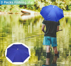 3 Pack Umbrella Hat, Sports Head Umbrella Hats for Adult Women, 26" Diameter Folding Waterproof Rainbow Fishing Headwear for Outdoor Party Beach Hiking