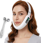 V-Face Machine and Electric Double Chin Device with 15 Gear Adjustable Intensities and 8 Modes – Intelligent Double Chin Machine for V-face. Free 3D Face Roller for Skin Care