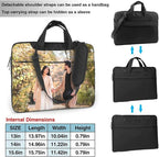 Custom Laptop Bag Personalized Laptop Case Sleeve Shoulder Bag With Photo Logo Text Slim Computer Messenger Briefcases