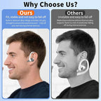 Anti-Slip Ear Hooks for Galaxy Buds 3 Pro (2024) & Galaxy Buds 3 FE (2025), Comfortable Fit | Sports Anti-Loss | Memory Titanium Alloy Ear Hooks Compatible for Samsung Buds 3 Earbuds w/Lanyard, White