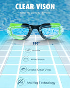 Aegend Swim Goggles for Kids Youth 3-14 Anti-Fog Anti-UV Comfort Fit Goggles for Swimming