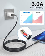 Aioneus iPhone Charging Cable 6ft 2Pack, MFi Certified USB A to Lightning Cable Nylon Braided Fast Charger Cord for Apple iPhone 14 13 12 11 Pro XS Max XR 10 8 7Plus SE