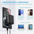 USB C Charger Block for Samsung Phone 45W, USBC Super Fast Charging Plug Fit Galaxy S25 S24 Ultra S23 S22 S21 S20 Note20 / iPhone 17 Air 16e 16 15 14 13 Pro Max, Type C Wall Charger Power Adapter