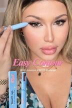 kspot 4-in-1 Makeup Pen – Travel Makeup Essential for Women On The Go, Eyeliner Lip Liner Brow & Highlighter in One, Compact Touch-Up Vegan Beauty Tool