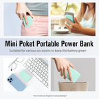 S22 Portable Charger, Mini Colorful Power Bank, PowerNano, 5000mAh External Battery Pack Compatible with iPhone 15/14/13/12/11/X All Series and Android Phone