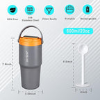 Portable Coffee Maker Mug for Travel,Mini Espresso Coffee Machine,20 oz Thermos Cup with Lid Fast Extraction Electric Filter Brewer,Insulated Stainless Steel Tumbler(Green)