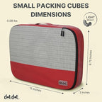 Small Packing Cubes for Travel - 5pc Packing Cubes for Suitcases - Lightweight Luggage Organizer Bags (Non-Compression)
