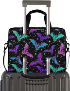MNSRUU Laptop Bag for 15.6 inch Black Gothic Bats
