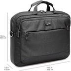 Amazon Basics Laptop Carrying Case with Shoulder Strap, 15.6-inch, Black, Large Capacity Office Work Bag, 10-Pack
