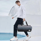 BE SMART Waterproof Mens Gym Bag with Shoe Compartment, Duffle Bag with Wet Pocket for Men, Lightweight Sport Carry On Duffel Bag for Travel, Sports, Fitness & Workout(Black Gradient)