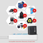 RoyPow AC to DC Converter Power Supply Transformer 2A/24W AC/DC Adapter 110V/120V to 12V Car Cigarette Lighter Socket, 110V/120V to 12V Converter, Not for Pump, Inflator