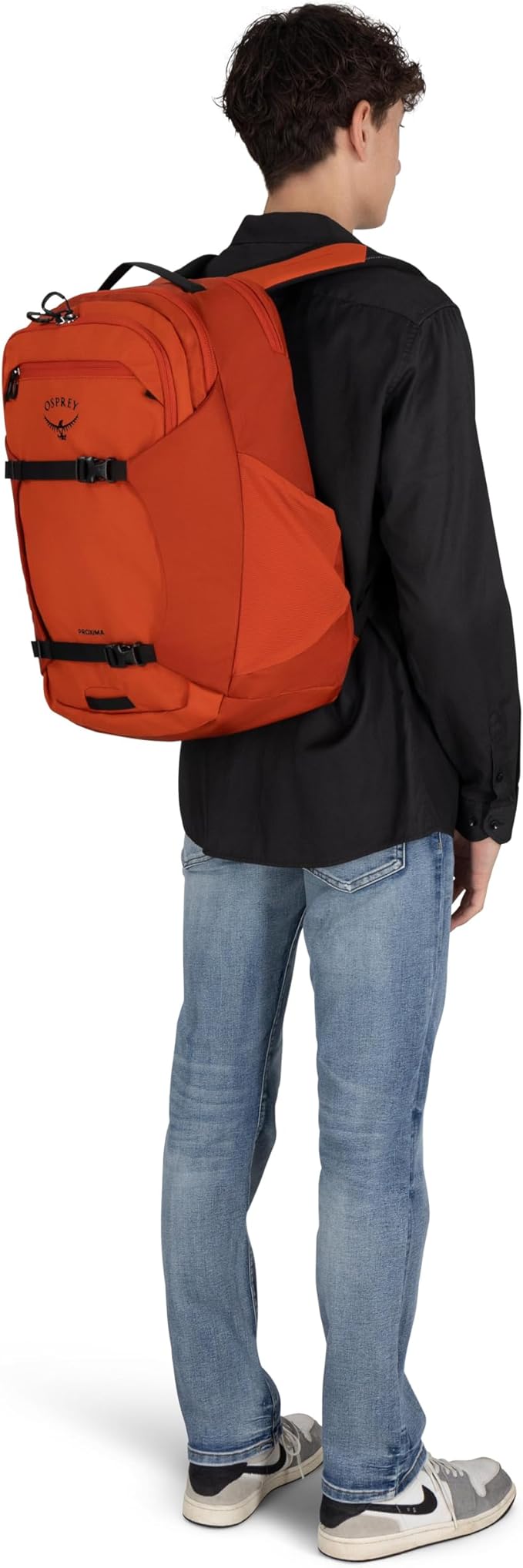 Osprey Proxima 30L Campus Laptop Backpack - Organized Everyday Pack with Tech Storage, Bottle Pockets, and Comfortable Carry - Perfect for College, Commute, and Travel, Kazuma Print/Toffee Orange