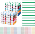 EBOOT 10 Pack Oversized Beach Towel Set Extra Large Pool Towels Microfiber Quick Dry Swim Blanket for Adult Women Men Face Hand Body Bath Travel Pool(Mixed Color,28 x 59 Inch,Classic Stripe)