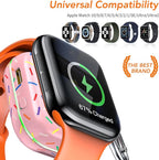 Portable Wireless Charger for Apple Watch 9,1200mAh Fast Charging iWatch Charger Keychain,Magnetic Wireless Travel Power Bank for Apple Watch Series11/ 10/9/8/7/6/SE/5/4/3/2/1/Ultra, Festival Gift