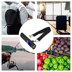 3 in 1 Digital Luggage Scale, 110lbs Capacity LCD Display Portable Hanging Suitcase Weight Scale with Flashlight for Travel
