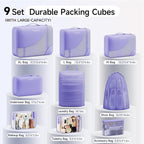 9 Set Packing Cubes for Travel, Gifts for Women Mom,Anti-Tearing Suitcase Organizer,OlarHike Vacation Essentials & Accessories for Cruise Ship