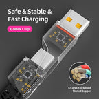 USB C Cable, 240W MAX 4 in 1 Charging Cord 5FT with E-Mark Chip, Fast Charging USB A/C to C/Lightning Cable for iPhone 17/16/15/14/13 Series, MacBook/Pad/Android/Tablets and More, iPhone Charger Cord
