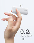 charmast Small Portable Charger for iPhone, Ultra-Compact 20W PD Fast Charging Power Bank 5000mAh, Mini Battery Pack for iPhone 14/14 Pro Max/13/13 Pro Max/12/12 Pro Max/11/XR/X/8/7/6 etc