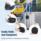 Cirorld Neck Pillow for Traveling, Travel Pillows for Airplanes,100% Pure Memory Foam Travel Neck Pillow, Adjustable Flight Pillow, Portable Plane Accessories with Eye Mask, Earplugs, Carry Bag