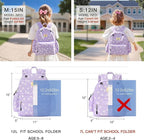 STEAMEDBUN Corduroy Kids Backpack for Girls and Boys 5-8: Girls Backpack for Elementary Kindergarten - 15 inch Cute Backpacks for Kids - Floral