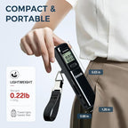 BAGAIL Digital Luggage Scale, 110lbs Hanging Baggage Scale with Backlit LCD Display, Portable Suitcase Weighing Scale, Travel Luggage Weight Scale with Hook, Strong Straps for Travelers