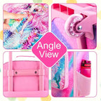 KLFVB Kids Luggage for Boys Girls, Cute Rolling Wheels Suitcase for Toddler, Children Travel Carry on Suitcase