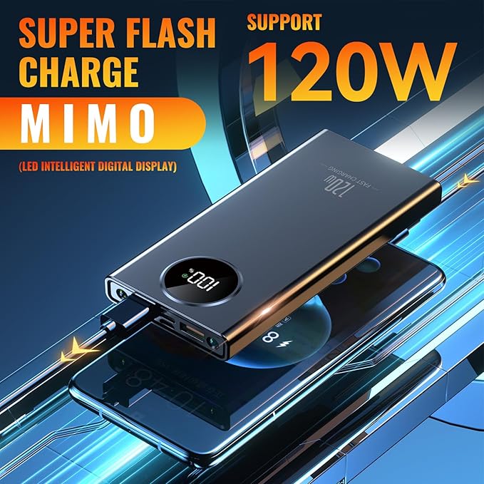Portable C harger PowerBank, PD 20W Fast Charging, 20000mAh Power Bank with LCD display, 3 Outputs USB C Power Bank Fast Charging , For iPhone 17/16/15/14/13 Pro Samsung Google iPad Tablet (White)